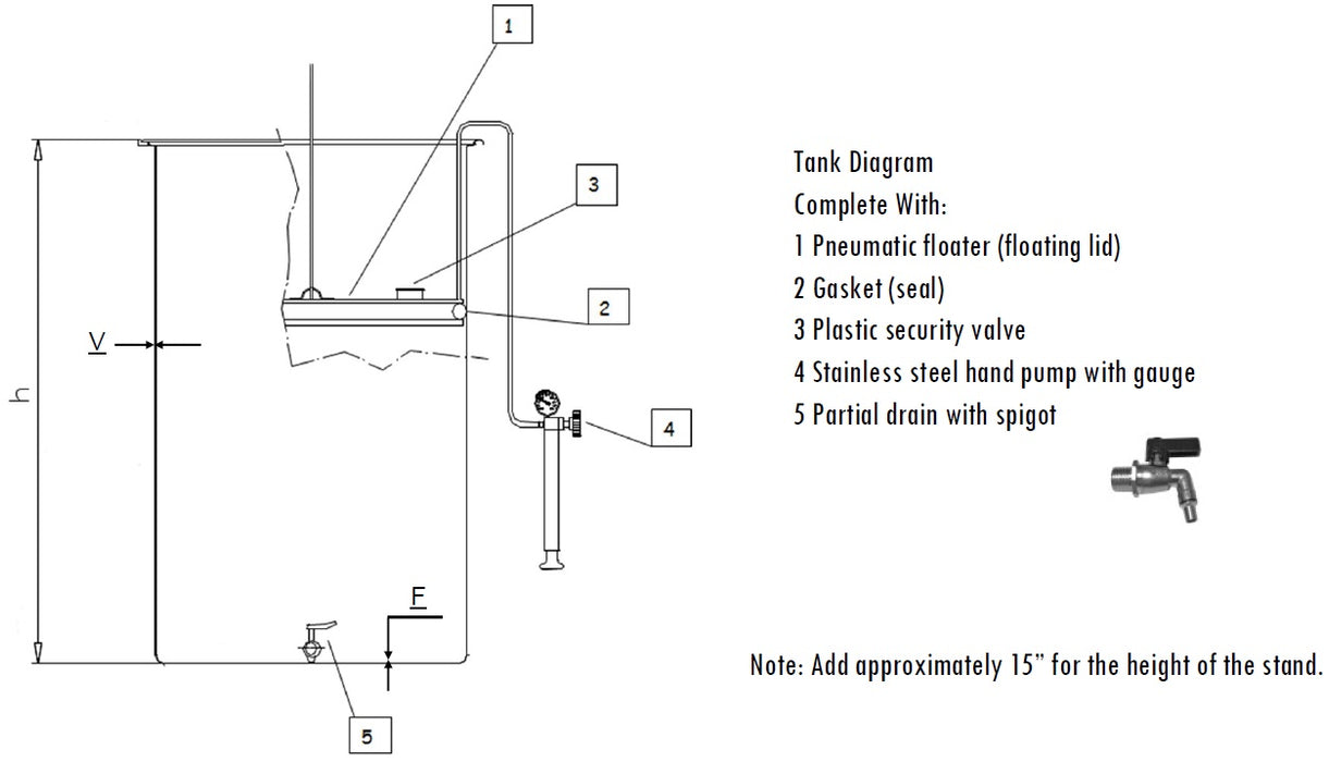 Marchisio 100L Variable Capacity Tank