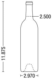 750ml Bordeaux With Punt (W65C)